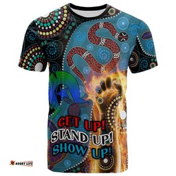 Amazing Aussie Australia Naidoc Week T-shirt - Custom Aboriginal Inspired Snake Patterns T-shirt