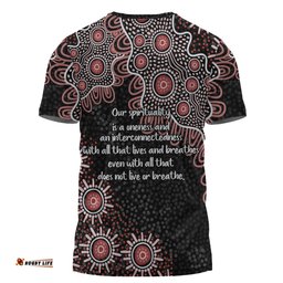 Amazing Aussie Australia Aboriginal T-shirt - The More You Know The Less You Need Red Patterns T-shirt