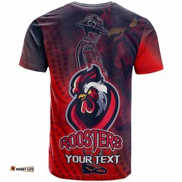 roosters rugby t shirt custom anzac roosters sport with aboriginal patterns t shirt 0