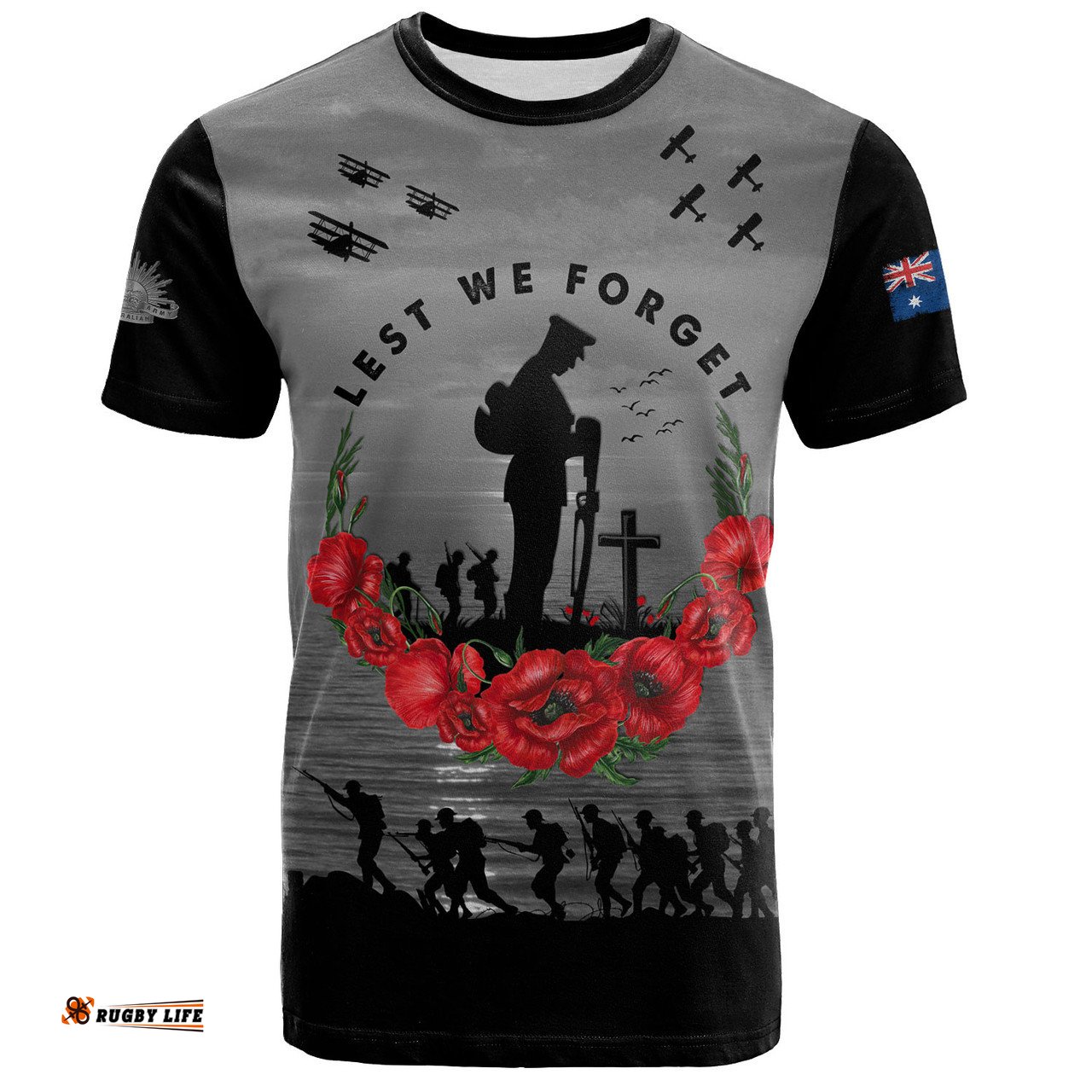 Amazing Aussie Australia T-Shirt Anzac Day Remembering Our Fallen Heroes