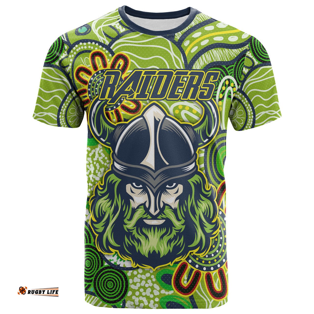 Amazing Aussie Australia Raiders T-shirt - Custom Aboriginal Inspired Australia Raiders T-shirt