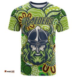 Amazing Aussie Australia Raiders T-shirt - Custom Aboriginal Inspired Australia Raiders T-shirt