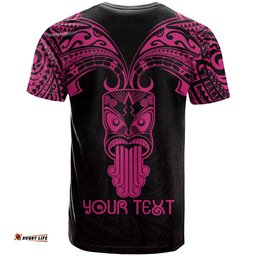 personalised new zealand te reo maori t shirt kia kaha maori language week pink style