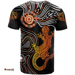 Amazing Aussie Australia Aboriginal Inspired T-Shirt - Lizard Sunshine
