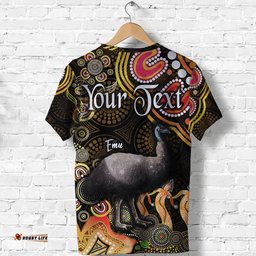 custom personalised australian astrology t shirt aquarius emu glider zodiac aboriginal vibes gold