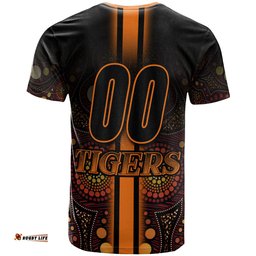 Amazing Aussie Wests Tigers T-shirt - Custom Wests Tigers Claw Aboriginal Inspired Indigenous Sport Style T-shirt