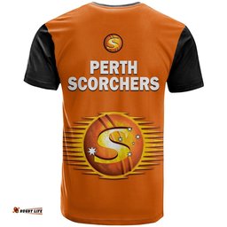 perth scorchers cricket 2023 t shirt est 2011 sporty version