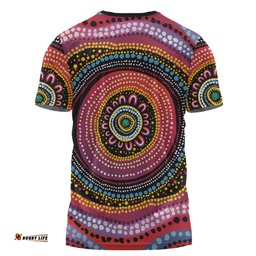 Amazing Aussie Australia Aboriginal T-shirt - Aboriginal Showcasing Dot Art Design T-shirt