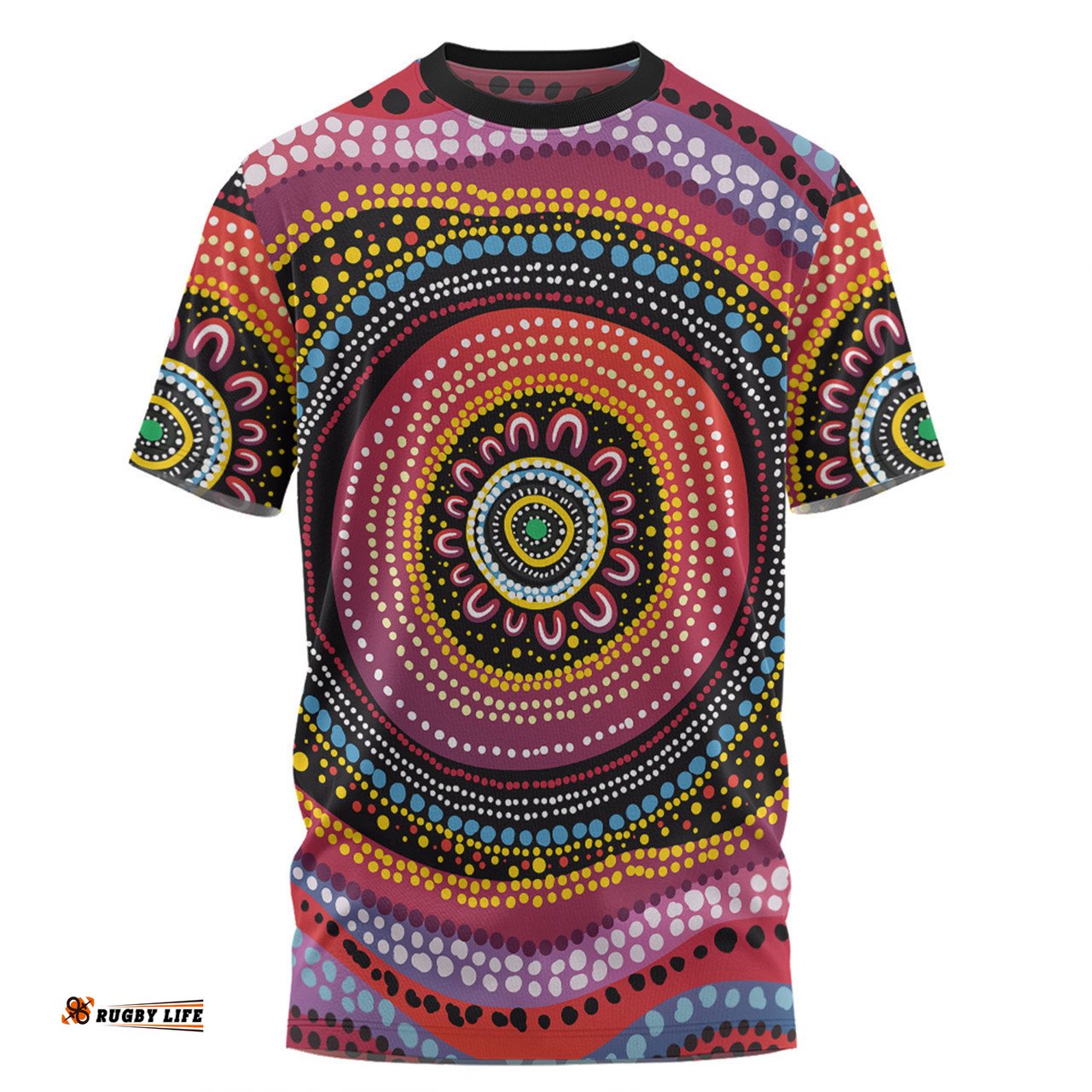 Amazing Aussie Australia Aboriginal T-shirt - Aboriginal Showcasing Dot Art Design T-shirt