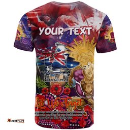 personalised australia rugby broncos anzac t shirt brisbane scratch style dt02