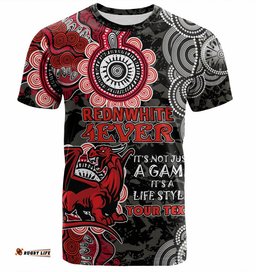 australia illawarra and st george custom t shirt red white forever t shirt