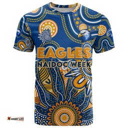 personalised eagles naidoc week 2024 t shirt aussie aboriginal art dt02