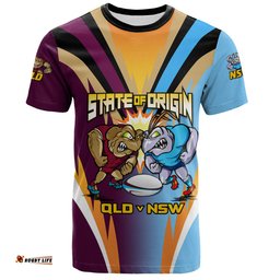 Amazing Aussie Queensland Maroons T-Shirt Custom State Of Origin 2024 Passionate Fan Born To Win QLD vs NSW