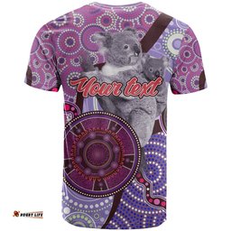 personalised australia koala naidoc 2024 t shirt keep the fire burning