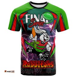 Amazing Aussie South Sydney Rabbitohs T-shirt - Custom Final Series Champions South Sydney Rabbitohs Player And Number T-shirt
