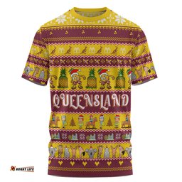 Amazing Aussie Queensland Big Things Christmas Custom T-shirt - The Big Pineapple For Kids T-shirt