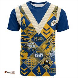 Amazing Aussie Parramatta Eels Sport T-Shirt - Argyle Patterns Style Tough Fan Rugby For Life