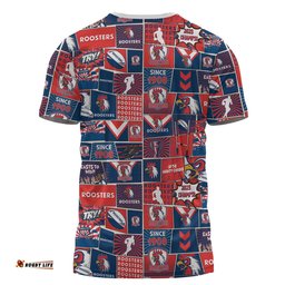 Amazing Aussie Sydney Roosters T-Shirt - Team Of Us Die Hard Fan Supporters Comic Style
