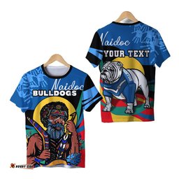 custom personalised australia bulldogs naidoc week rugby t shirt indigenous special style