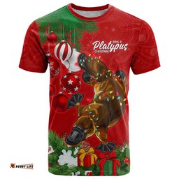 platypus lover t shirt australia merry christmas aboriginal