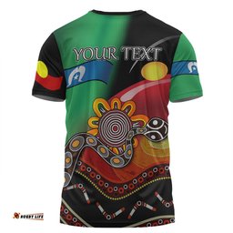 Amazing Aussie Australia Aboriginal Custom T-shirt - The Rainbow Serpent Dreamtime Give Shape To The Earth T-shirt