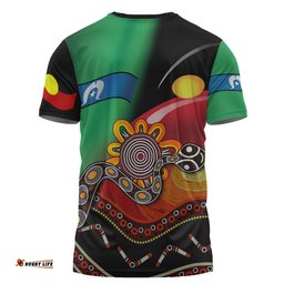 Amazing Aussie Australia Aboriginal Custom T-shirt - The Rainbow Serpent Dreamtime Give Shape To The Earth T-shirt