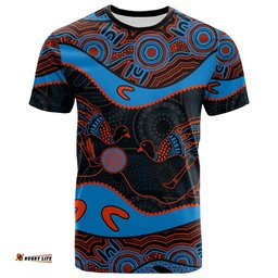 emu aboriginal t shirt style no5