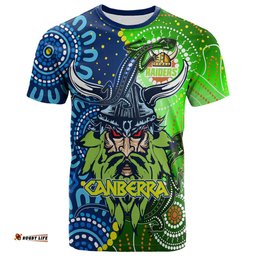 Amazing Aussie Canberra Raiders Custom T-shirt - Indigenous Canberra Raiders Power T-shirt