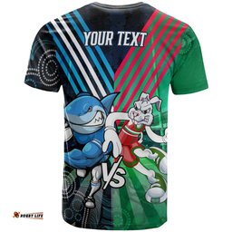 australia south sydney vs cronulla custom t shirt australia big match proud of culture