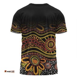 Amazing Aussie Australia Aboriginal Custom T-shirt - Dot In Aboriginal Style T-shirt