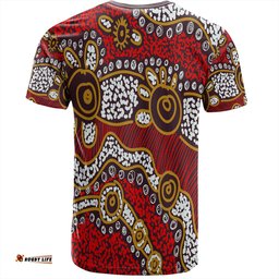 Amazing Aussie Australia Aboriginal T-shirt - Aboriginal Contemporary Dot Painting Inspired T-shirt