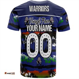 Amazing Aussie New Zealand Warriors Sport T-Shirt - Eat Sleep Repeat With Tropical Patterns