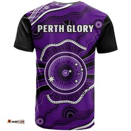 perth glory football t shirt dot painting style
