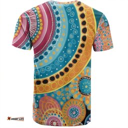 Amazing Aussie Australia Aboriginal T-shirt - Colorful Pattern And Dots Art T-shirt