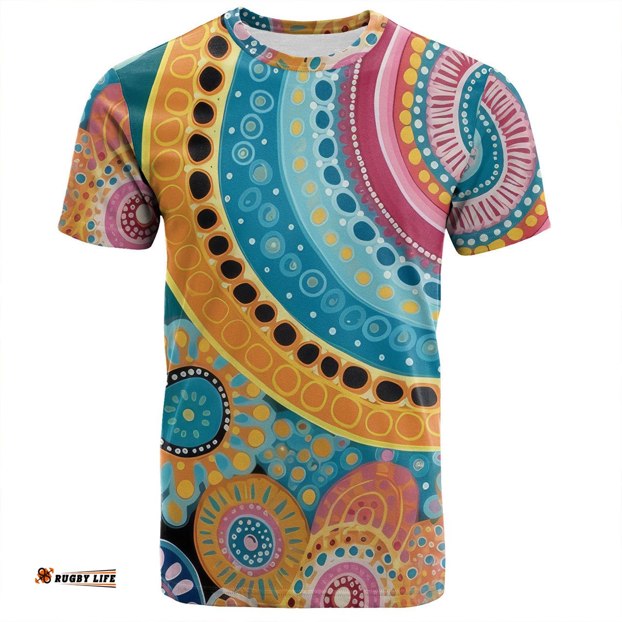 Amazing Aussie Australia Aboriginal T-shirt - Colorful Pattern And Dots Art T-shirt