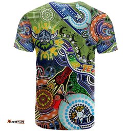 personalised raiders naidoc week 2024 t shirt australia aboriginal dot painting dt02