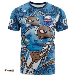 Amazing Aussie Cockroaches League T-Shirt - Custom NSW Cockroaches Super Cockroaches League With Culture  T-Shirt