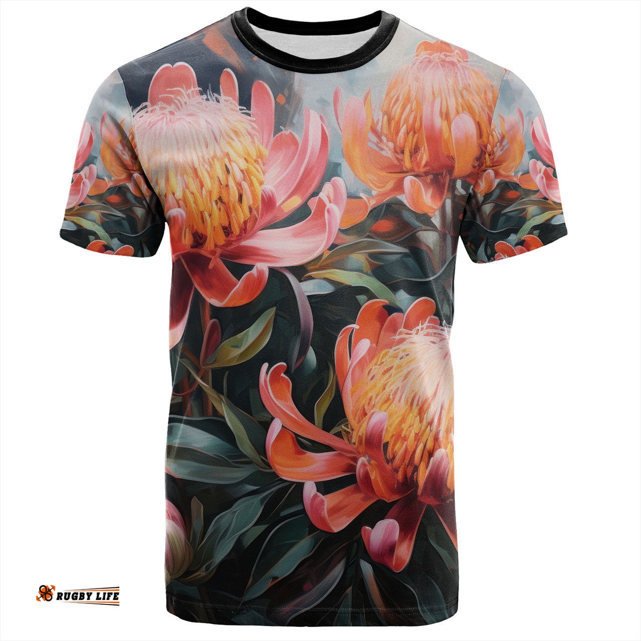 Amazing Aussie Australia Waratah T-shirt - Waratah Oil Painting Abstract Ver2 T-shirt