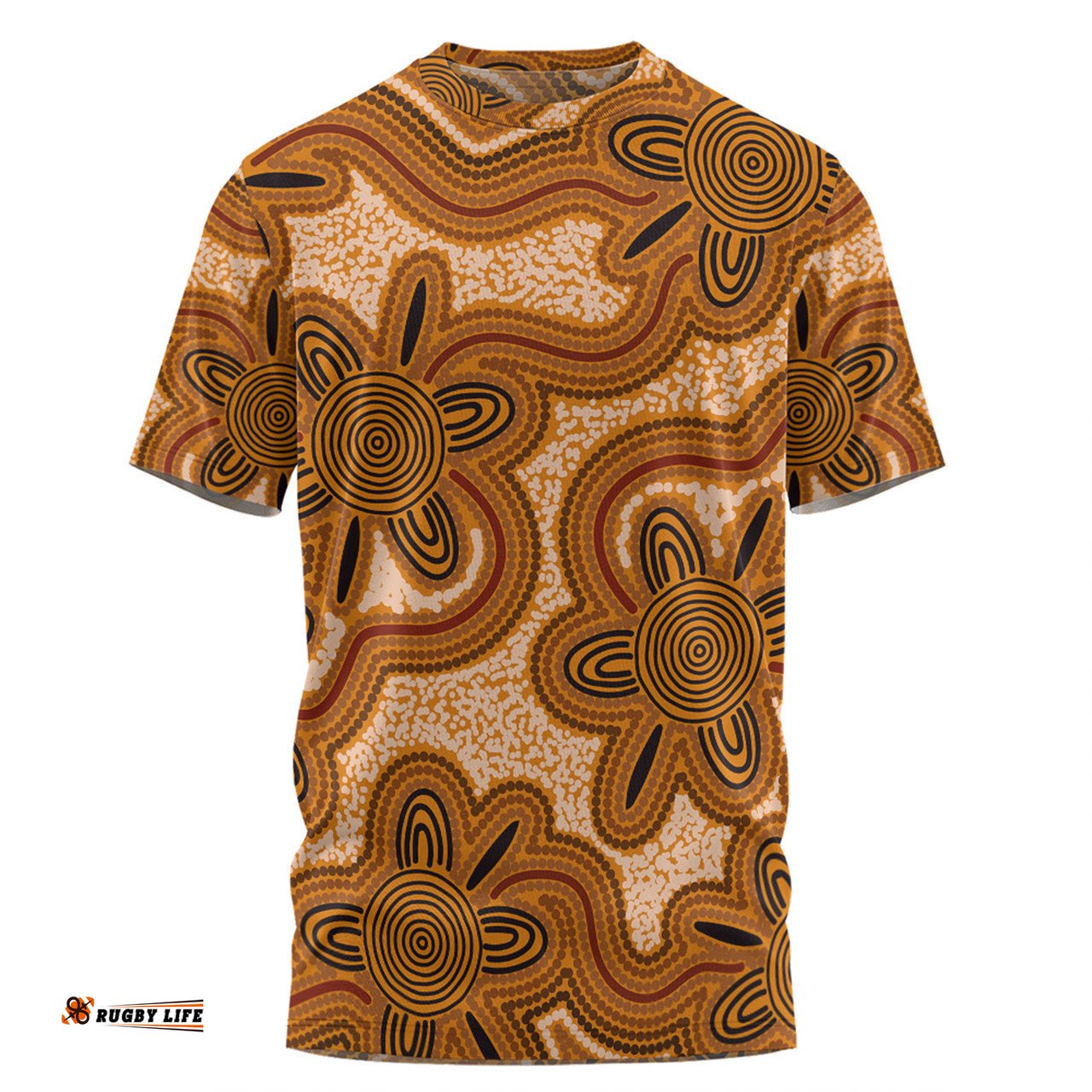 Amazing Aussie Australia Aboriginal T-shirt - Aboriginal Art Background Connection Concept T-shirt