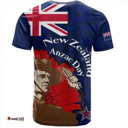 Amazing Aussie New Zealand Warriors Anzac Day Custom T-shirt - FLag Anzac Day Maori Patterns T-shirt