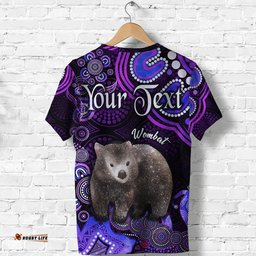 custom personalised australian astrology t shirt taurus wombat zodiac aboriginal vibes purple