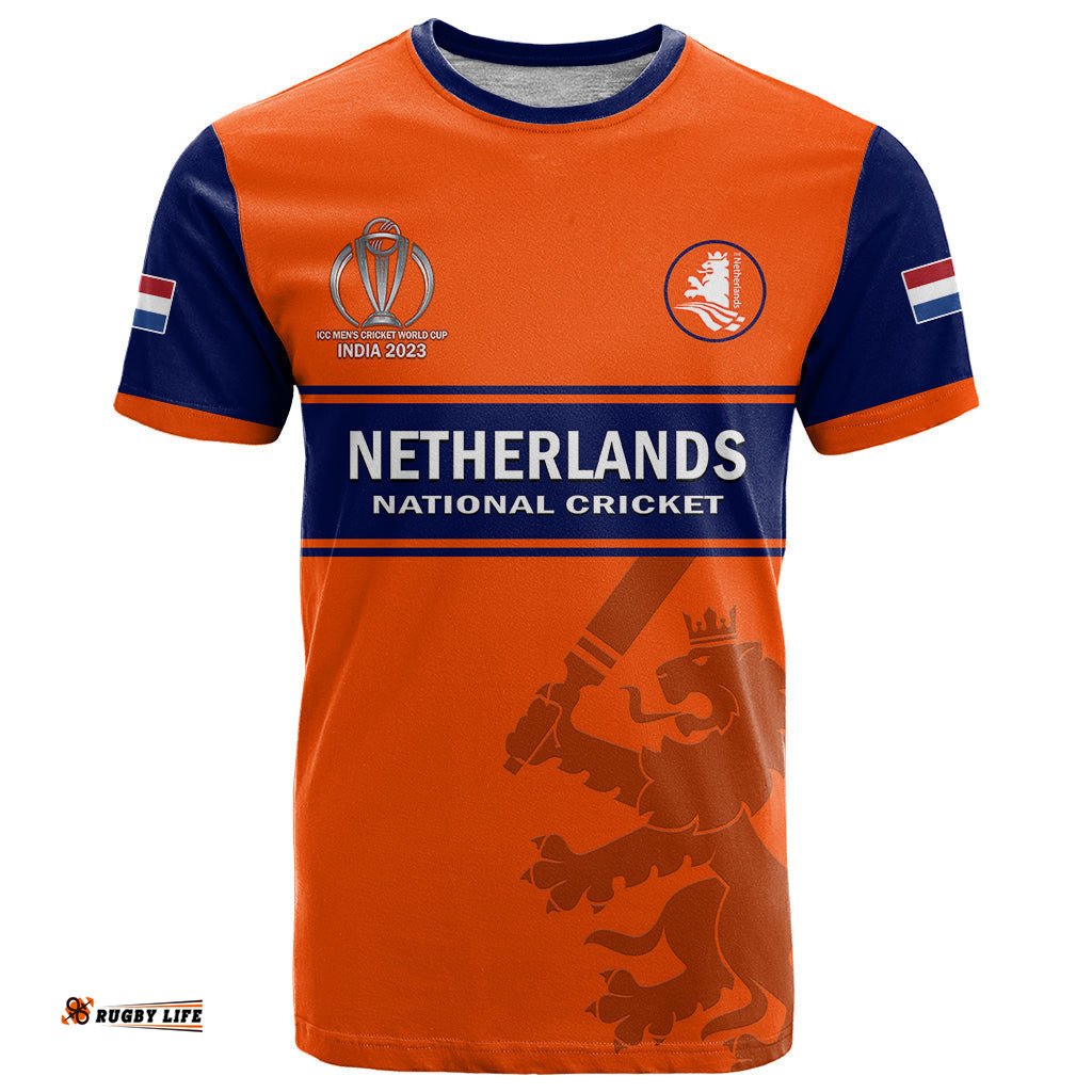 personalised netherlands cricket t shirt dynamic version 2023
