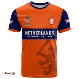 personalised netherlands cricket t shirt dynamic version 2023