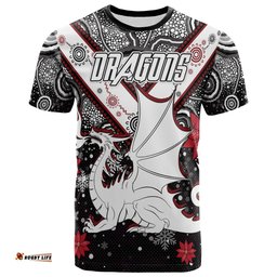 Amazing Aussie Australia Illawarra and St George Christmas T-shirt - Custom Christmas Indigenous Dragon T-shirt