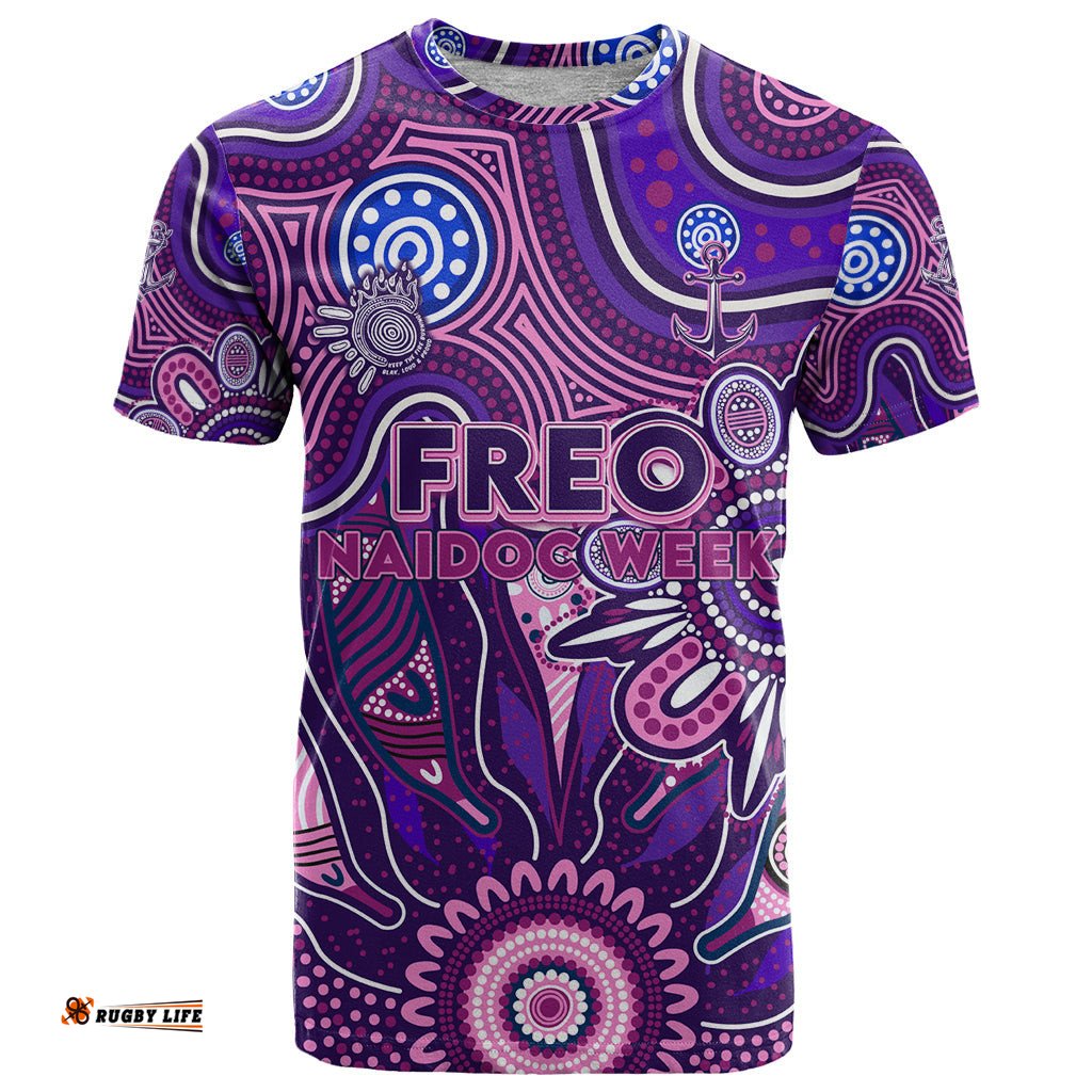 personalised freo naidoc week 2024 t shirt aussie aboriginal art dt02