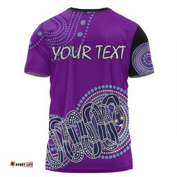 Amazing Aussie Australia Aboriginal Custom T-shirt - Purple Rainbow Serpent Dreaming Inspired T-shirt