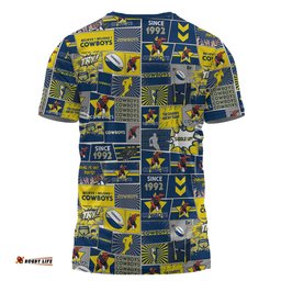 Amazing Aussie North Queensland Cowboys T-Shirt - Team Of Us Die Hard Fan Supporters Comic Style