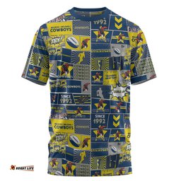 Amazing Aussie North Queensland Cowboys T-Shirt - Team Of Us Die Hard Fan Supporters Comic Style