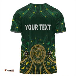 Amazing Aussie Australia Aboriginal Custom T-shirt - Snake Circle And Symbols With Aboriginal Style T-shirt