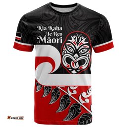 personalised te reo maori new zealand t shirt kia haka maori fern with tino rangatiratanga